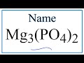 Phosphate Ions and Magnesium Compounds
