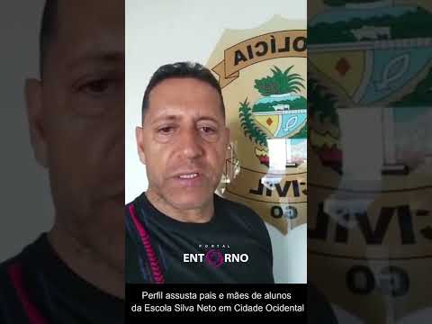 Perfil causou medo em alunos e pais de alunos na Escola Silva Neto em Cidade Ocidental, GO