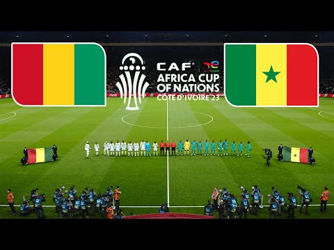 GUINEA vs SENEGAL- CAF Africa Cup 2023 | Group - C | Full Match All Goals | PES Gameplay