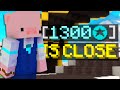 Getting close to 1300 star hypixel bedwars
