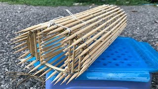 Primitive Bamboo Fish Trap How To Make Mini Primitive Fish Trap / Survival