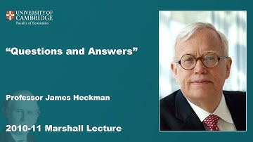 2010-11 Marshall Lecture - Questions & Answers - Professor James Heckman