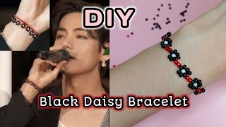 BTS Inspired DIY Beaded Daisy Bracelet | Cin DIY