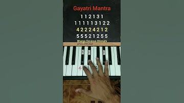 Thumbnail of Gayatri Mantra Piano Tutorial #pianotutorial #piano #pianolessons