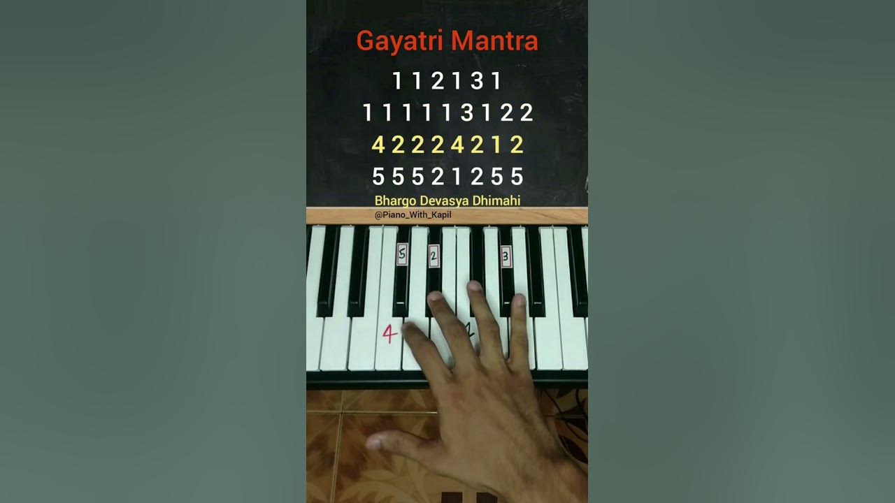 Gayatri Mantra Piano Tutorial #pianotutorial #piano #pianolessons