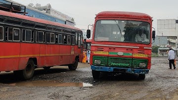 Latur MSRTC Bus Depot : MSRTC ST Buses : Latur , Maharashtra , India