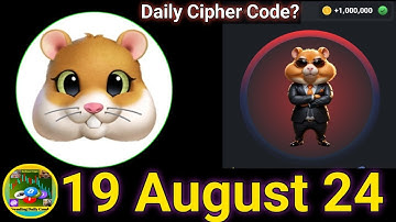 Daily Cipher Code | 19 August 24 | Hamster Daily Combo | Hamster Kombat Daily Rewards |