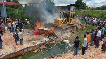 Excellent Start New Perfect Project! Complete100% Clear The Trash & Landfill On The Flooded by Doze