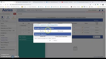 How to create a GoogleClassroom from Aeries