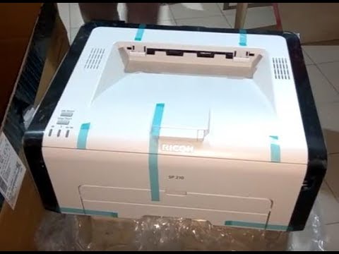 Ricoh SP 210 Monochrome Laser Printer Unboxing