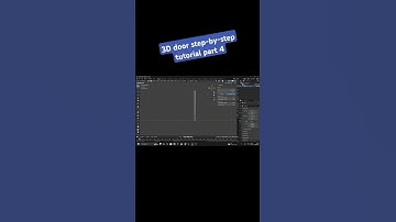 ArchViz in Blender for beginners 3D modeling door from scratch part 4 #archviz  #b3d