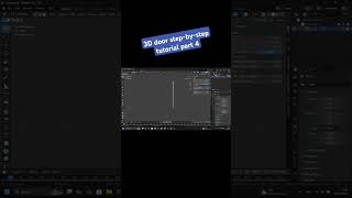 ArchViz in Blender for beginners 3D modeling door from scratch part 4 #archviz  #b3d