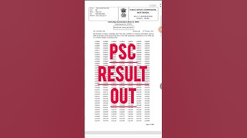 PSC clerkship result out 😱👍