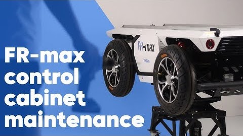 FR-max mobile robot chassis with efficient and rapid control cabinet maintenance.