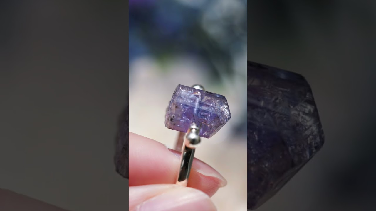 008 Mistic Bloom Collection】 タンザナイト 鉱物原石 シルバー925