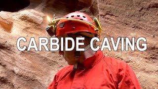 Caving with Carbide Lamps