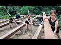 Genius girl turns old house into new house part 3 building a wooden house in 2024  new life lttivi