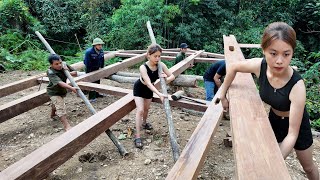 Genius girl turns old house into new house part 3. Building a wooden house in 2024 - new life LTtivi