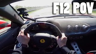 POV FERRARI F12 BERLINETTA NOVITEC N-LARGO AUTOBAHN 294 KM/H 781 HP 6.3 V12 ACCELERATION SOUND