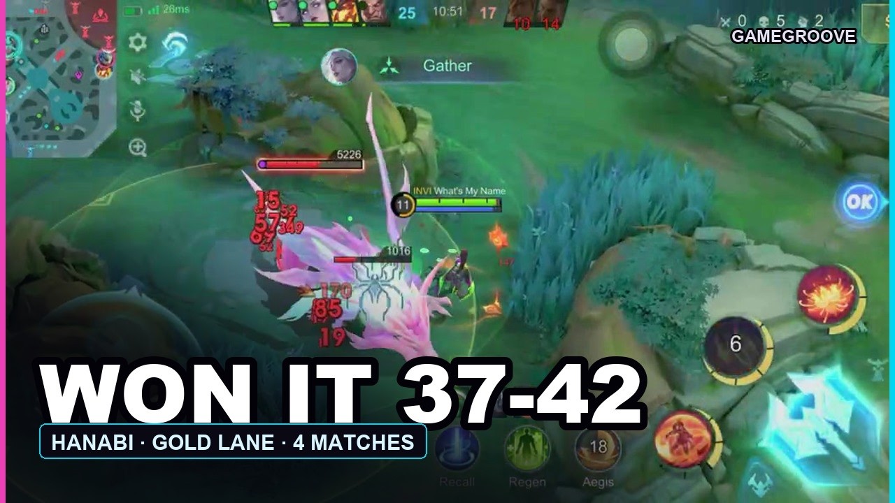 Won Three Straight, Two of Them Behind on Kills | Hanabi Gold Lane