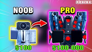 Cách Để Từ NOOB Trở Thành PRO Trong Toilet Tower Defense - Game Skibidi Toilet Vs CameraMan Hay Nhất