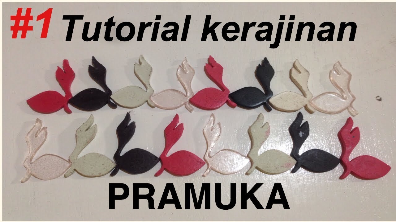  Tutorial  membuat kerajinan  berbentuk tunas kelapa dari 