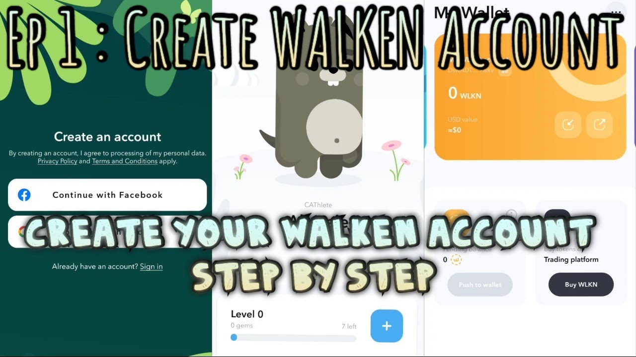 How to create WALKEN ACCOUNT easy | Ep 1 : WALKEN APP TUTORIALS