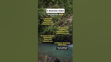 Remote Jobs Literally Anybody Can Do!  #sidehustleideas #affiliatemarketing #sidehustle