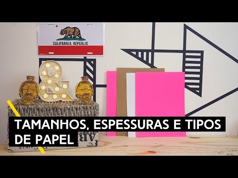 Vídeo: Diferença Entre O Tamanho Do Papel E GSM (peso)