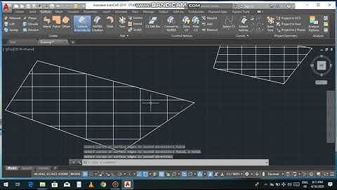 surface network |  planer command auto cad | Tutorial- 39