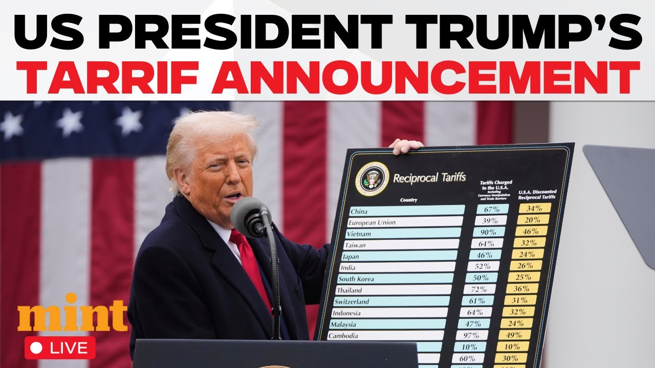 Trump Tariff Speech LIVE: Donald Trump Announces 25% Reciprocal Tariffs ...