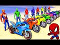 Super Hero Mega Ramp Driving Tracks - Spider Men Impossible Ramp Gameplay 