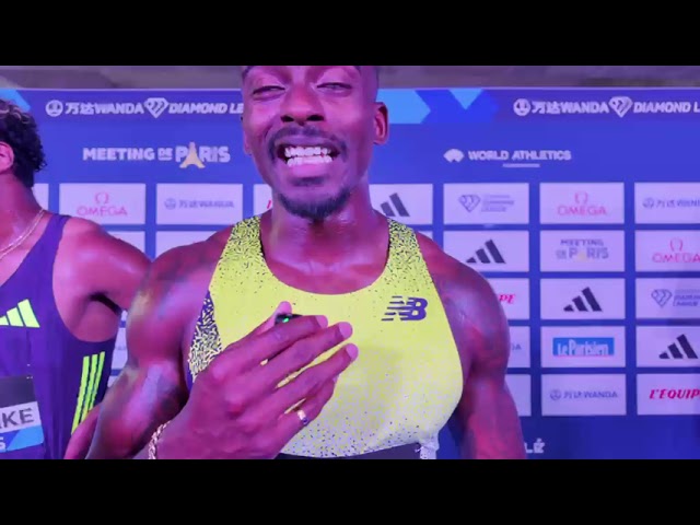 Trayvon Bromell Talks After Beating Noah Lyles In Paris Diamond League 100m In 9.91 SB