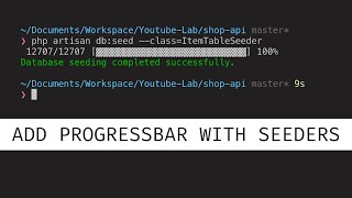 How to add/show progress bar while seeding?