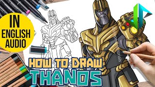 [DRAWPEDIA] HOW TO DRAW *NEW* THANOS from MARVEL &amp; FORTNITE - STEP SKIN BY STEP DRAWING TUTORIAL