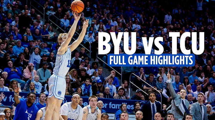 BYU Dominates TCU with Deadly Outside Shooting - Full Game Highlights