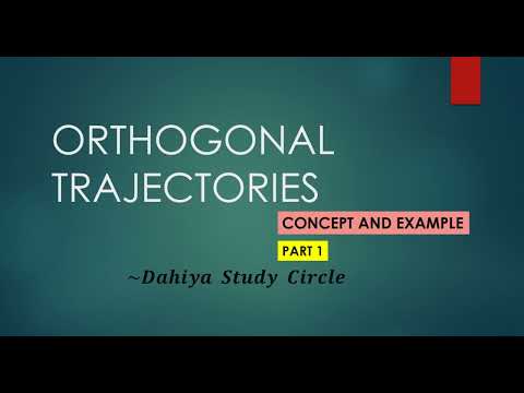 ORTHOGONAL TRAJECTORIES |