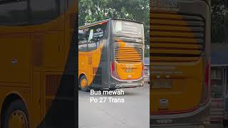 bus mewah dari 27 trans dauble decker dengan mesin volvo tronton bus nyaman dan elegan