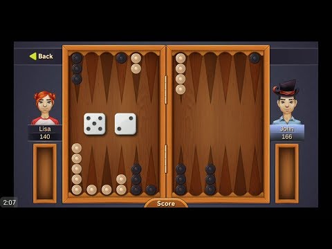 Backgammon Deluxe (by Random Salad Games) - free offline classical board game for Android - gameplay