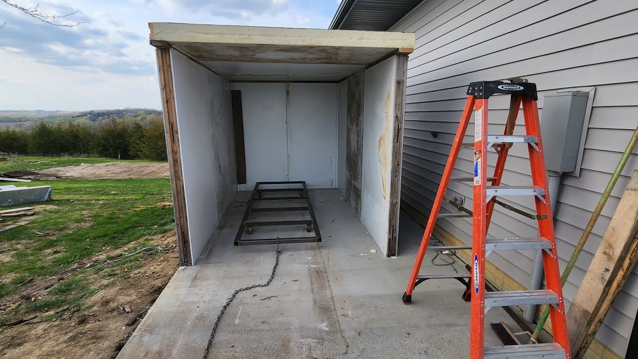 Wood kiln build Woodmeizer KD150 part 3 YouTube