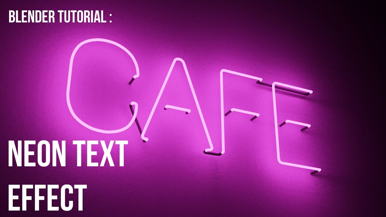 Tutorial Neon Text Blender 2.8 Easy (Indonesia) Tugas Akhir Animasi