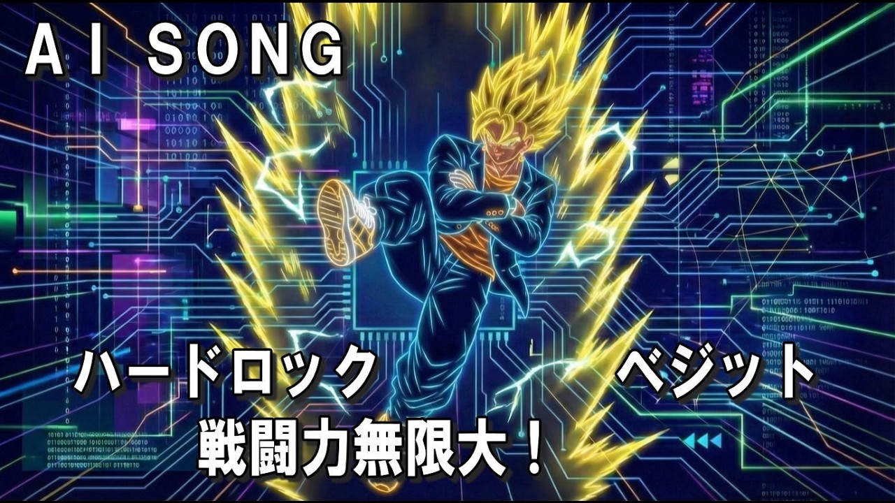 【非公式】ベジット　 オリジナルファンソング　ハードロック「Ultimate Potara!」フルバージョン【AI楽曲/Dragon Ball Fan Made】#ベジータ #悟空