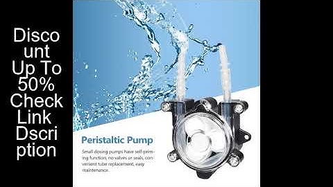 High-Flow Peristaltic Pump Miniature Dosing Pump Peristaltic Hose Pump for Lab Aquarium Chemical Ana