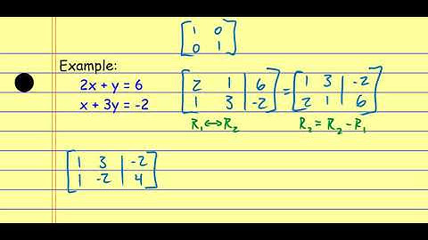 Systems Using Augmented Matrices
