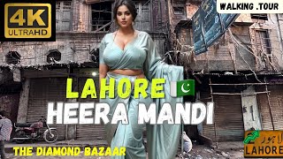 Heeramandi walking tour: The Diamond Bazaar;       Real Heera Mandi from Netflix series 4k.