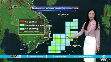 Bản tin thời tiết 9h10 - 25/05/2022: Ngư trường khai thác cá ngừ đại dương từ 24 - 31/5 | VTVWDB