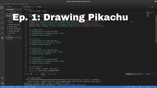 How to make an Alexa (but instead Pikachu) in python tutorial! ep. 1 Drawing The Pikachu