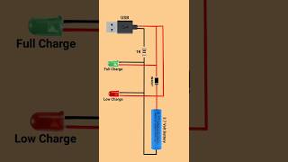 Lithium Battery Charging Circuit Diagram #shortsfeed #electrical #shorts #electronics #viralshorts