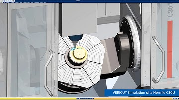 Hermle Machine Tool CNC Simulation with VERICUT