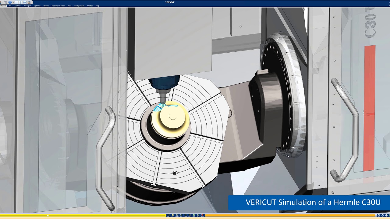 Hermle Machine Tool CNC Simulation with VERICUT